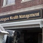 carved gold exterior business signage outdoor wall sign bostonlexington ma