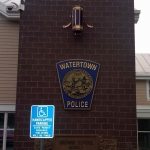 exterior police sign watertown ma boston ma municipal signage